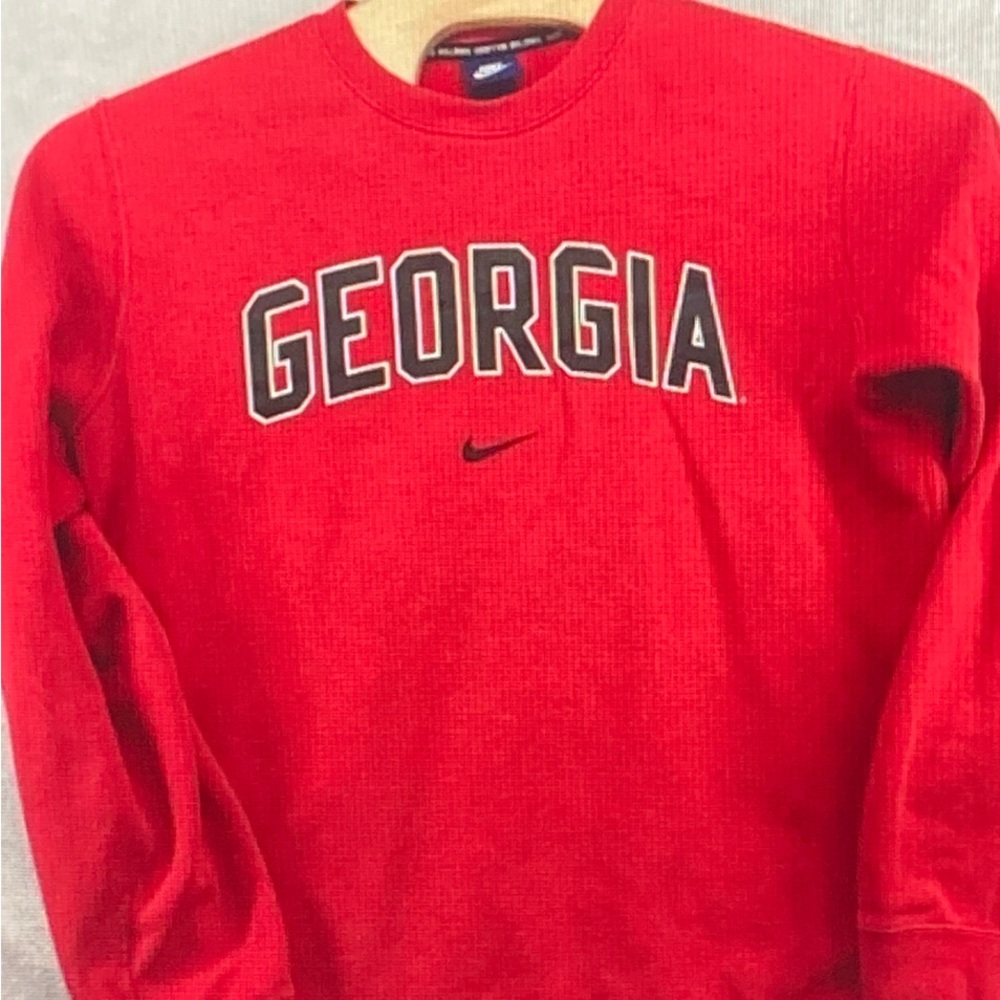 Nike Red Georgia Crewneck Sweater
